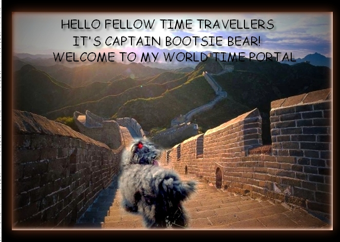 CAPTAIN BOOTSIE BEAR AT GREAT WALL OF CHINA