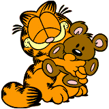 GARFIELD AND TEDDY BEAR